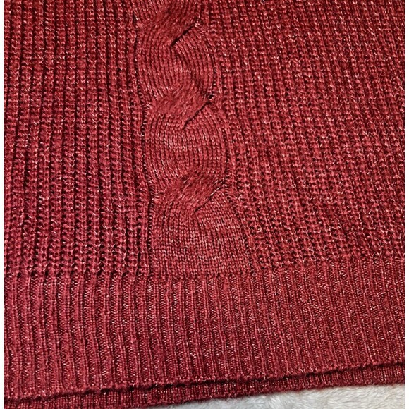 Lauren Conrad Sweater Womens Size Medium‎ Red/Orange Round Neck Knit Acrylic - Picture 6 of 13